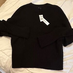 NWT Express Black Textured Knit Sweater